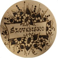 Drevená dekorácia tanierik vypaľovaný Slovensko Drevená dekorácia tanierik vypaľovaný Slovensko